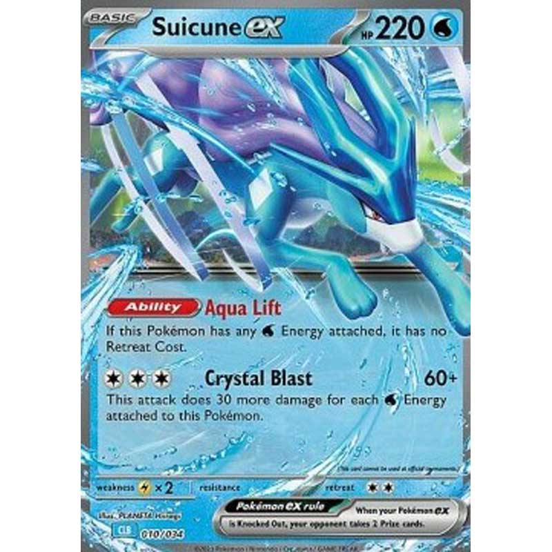 CLB - Classic:  010/034 - Suicune ex (Från Combined Powers)