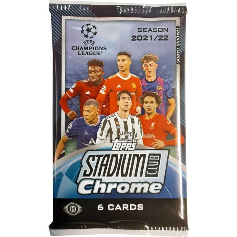 1st Paket 2021-22 Topps Stadium Club Chrome UEFA Champions League Soccer Hobby