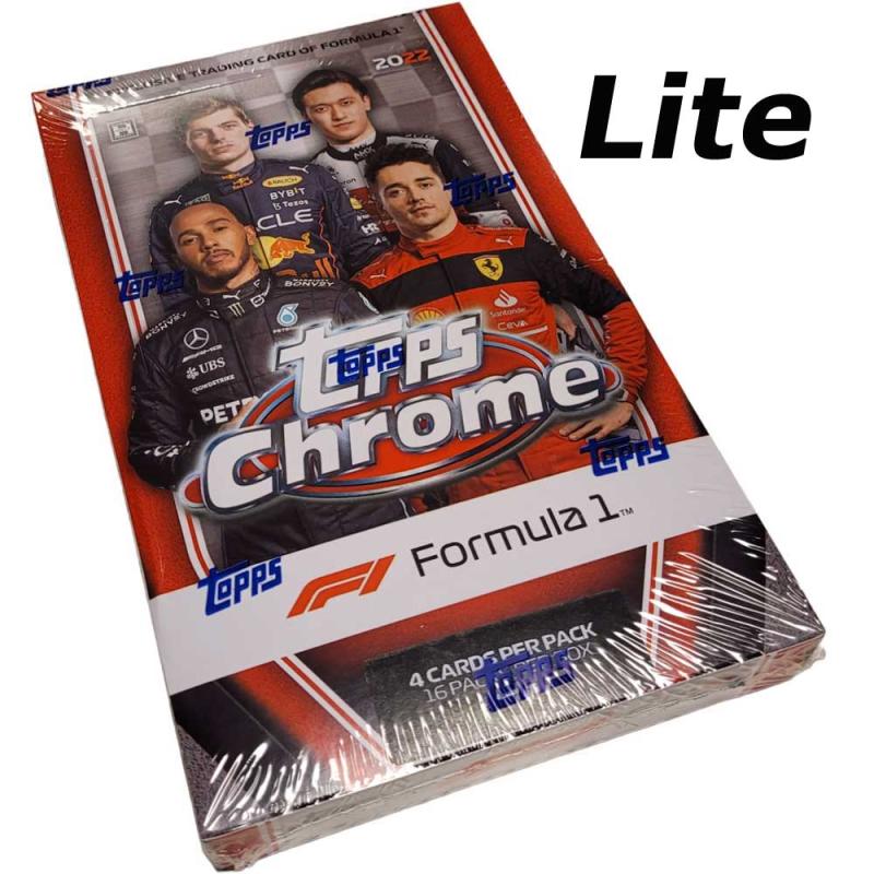 Hel Box 2022 Topps Chrome F1 Formula 1 Hobby LITE (4 cards per pack, 16 packs per box)
