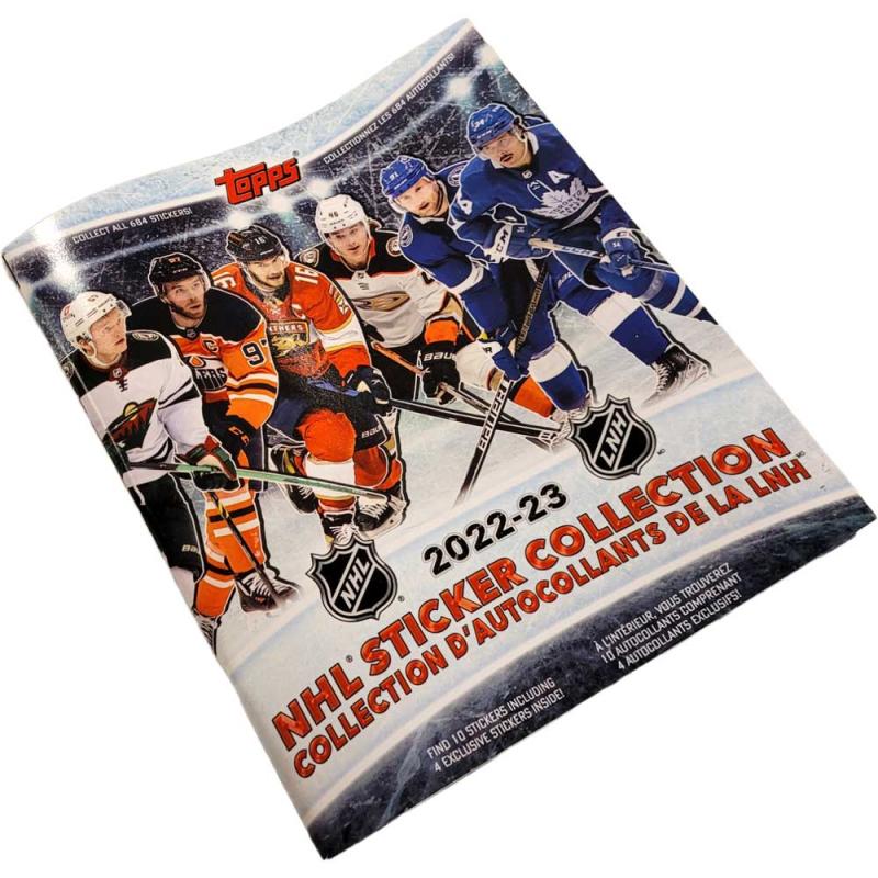 Tops Sticker Books Album 2022-23 Topps NHL Hockey Sticker Collection (Klisterbilder)
