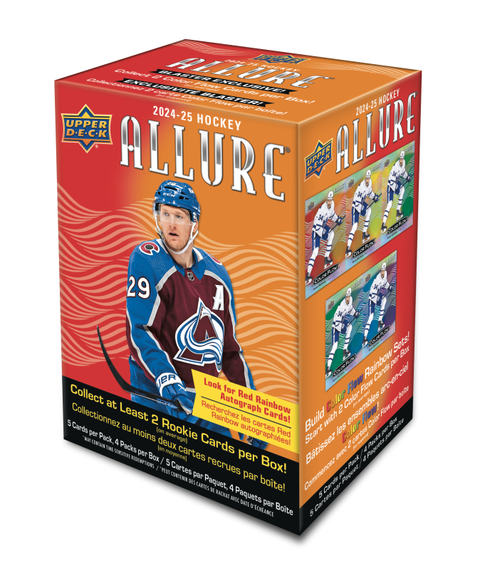 PREVIEW: Sealed Blaster Box 2024-25 Upper Deck Allure Hobby Retail [4 Packs] (Sales will start when we have more info)