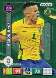 Defensive Rock - 11 - Marquinhos  - (Brazil) - BRA05 -  Road To World Cup Russia 2018
