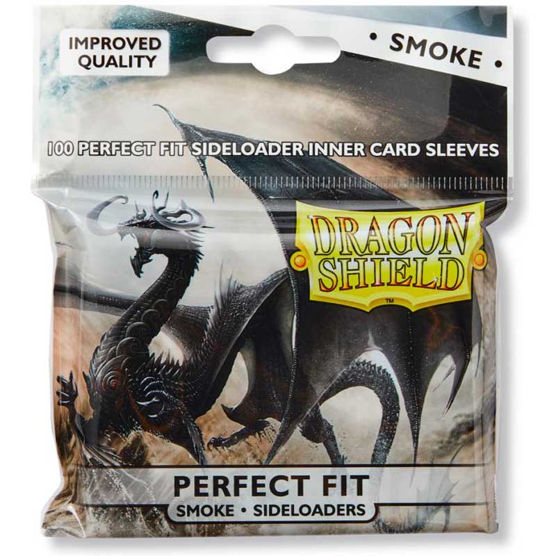 Dragon Shield, Perfect Fit Sideloader Sleeves - Smoke