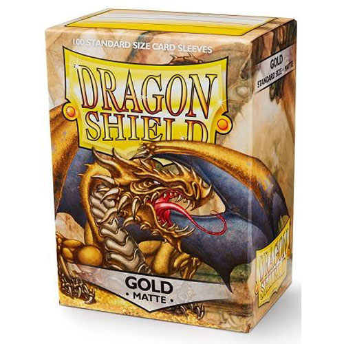 Dragon Shield Matte, 100st, Gold