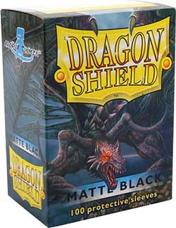 Dragon Shield Matte, 100 sleeves, Black