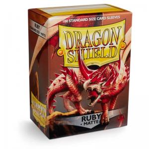 Dragon Shield Matte, 100st, Ruby