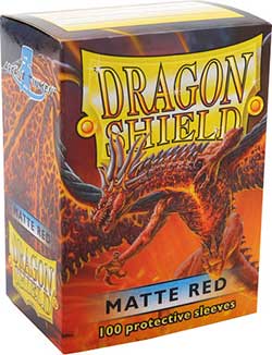 Dragon Shield Matte, 100st, Röd
