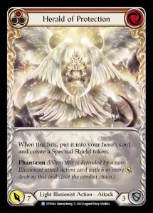 DTD014 - Herald of Protection - Rare - Extended Art Non-Foil - Red