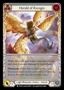 DTD019 - Herald of Ravages - Rare - Extended Art Non-Foil - Blue