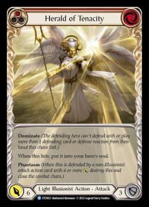 DTD023 - Herald of Tenacity - Rare - Extended Art Non-Foil - Red