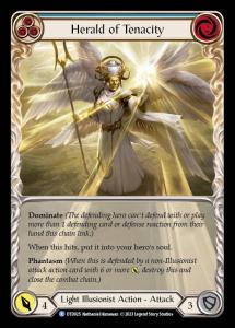 DTD025 - Herald of Tenacity - Rare - Extended Art Non-Foil - Blue