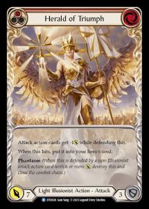 DTD026 - Herald of Triumph - Rare - Extended Art Non-Foil - Red