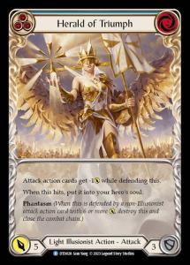 DTD028 - Herald of Triumph - Rare - Extended Art Non-Foil - Blue