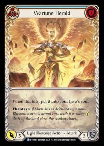 DTD031 - Wartune Herald - Rare - Extended Art Non-Foil - Blue