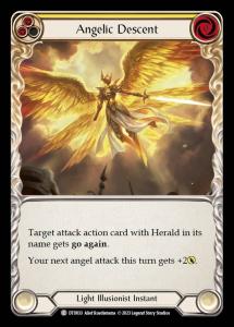 DTD033 - Angelic Descent - Common - Rainbow Foil - Yellow