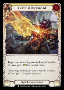 DTD039 - Celestial Reprimand - Common - Rainbow Foil - Yellow