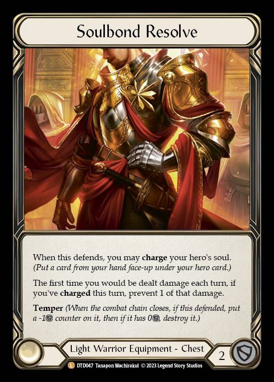 DTD047 - Soulbond Resolve - Legendary - Rainbow Foil