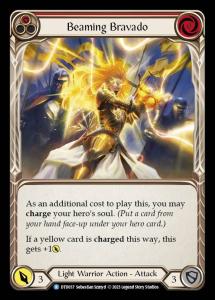DTD057 - Beaming Bravado - Rare - Rainbow Foil - Red
