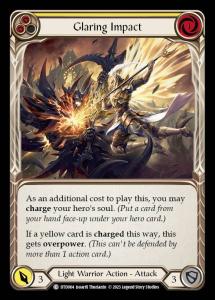 DTD064 - Glaring Impact - Common - Rainbow Foil - Yellow