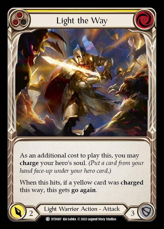 DTD067 - Light the Way - Common - Rainbow Foil - Yellow