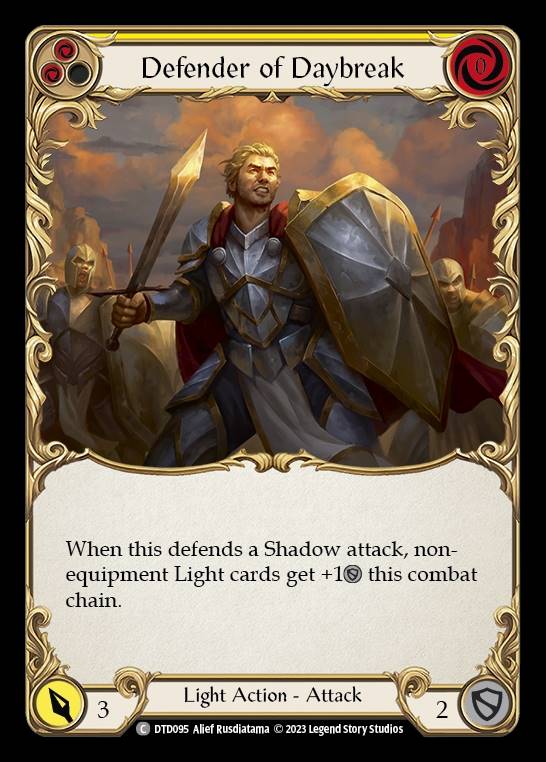 DTD095 - Defender of Daybreak - Common - Rainbow Foil - Yellow