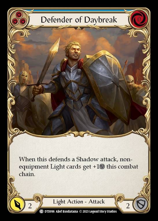 DTD096 - Defender of Daybreak - Common - Rainbow Foil - Blue