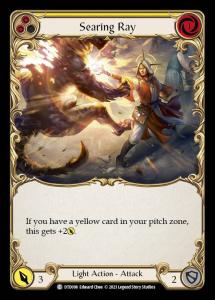 DTD098 - Searing Ray - Common - Rainbow Foil - Yellow