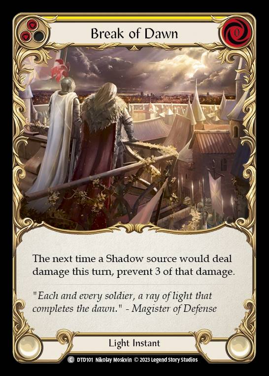 DTD101 - Break of Dawn - Common - Rainbow Foil - Yellow