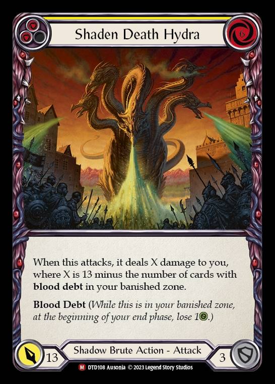 DTD108 - Shaden Death Hydra - Majestic - Rainbow Foil