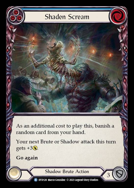 DTD120 - Shaden Scream - Rare - Rainbow Foil - Blue