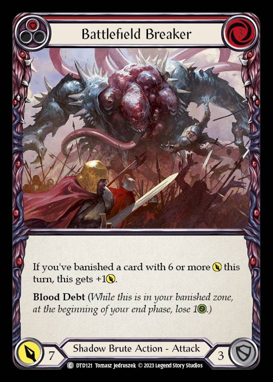 DTD121 - Battlefield Breaker - Common - Rainbow Foil - Red