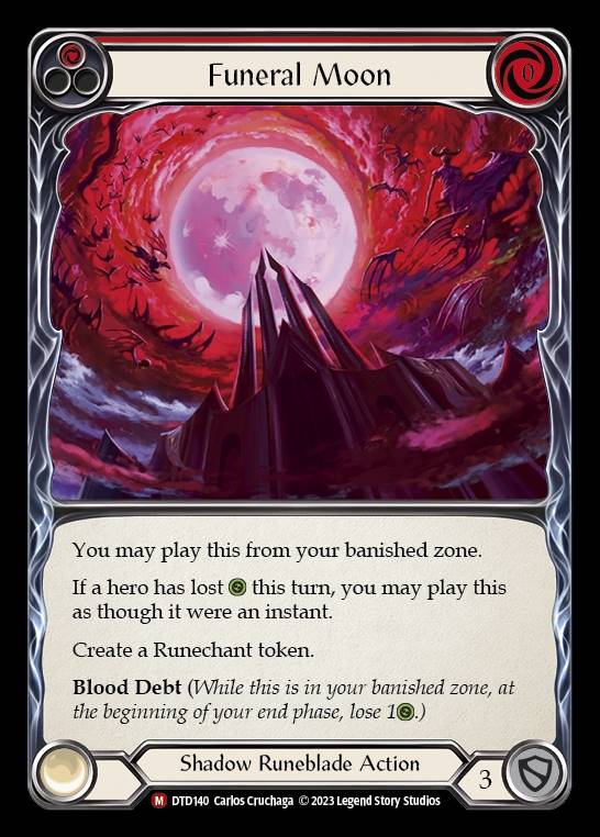 DTD140 - Funeral Moon - Majestic - Rainbow Foil