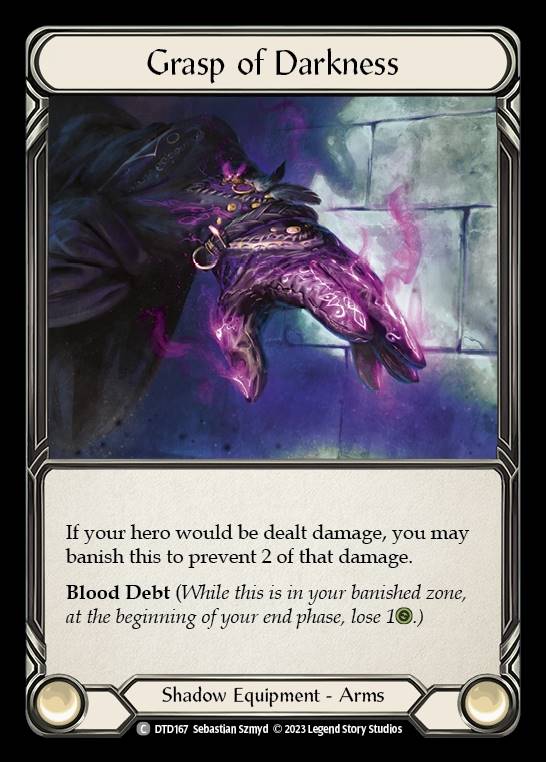 DTD167 - Grasp of Darkness - Common - Cold Foil