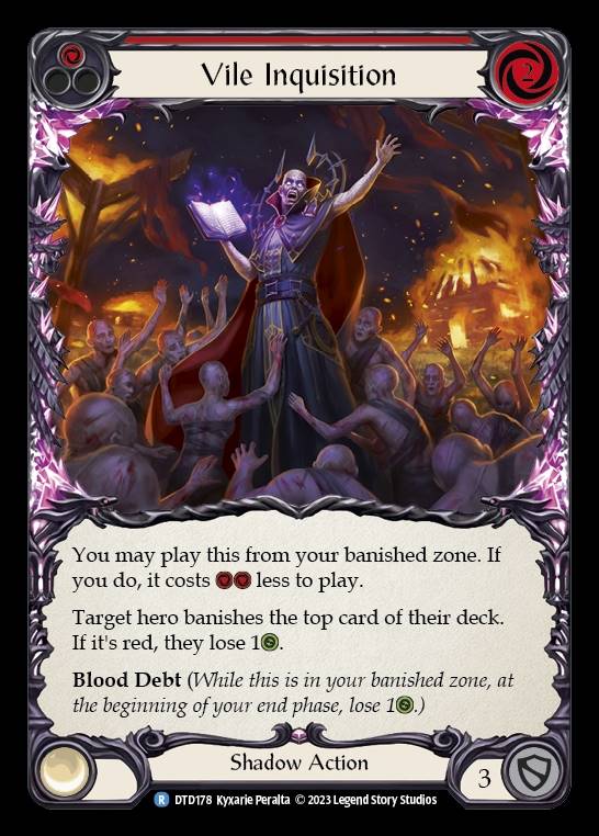 DTD178 - Vile Inquisition - Rare - Red