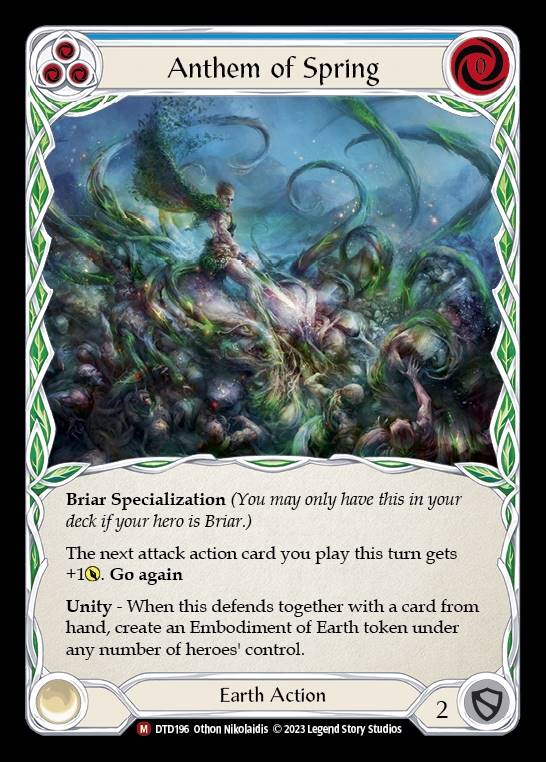 DTD196 - Anthem of Spring - Majestic - Rainbow Foil