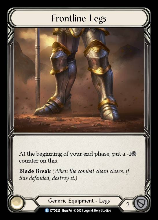 DTD225 - Frontline Legs - Rare - Cold Foil