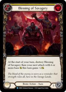 DYN014 - Blessing of Savagery (Yellow) - Rare - Regular