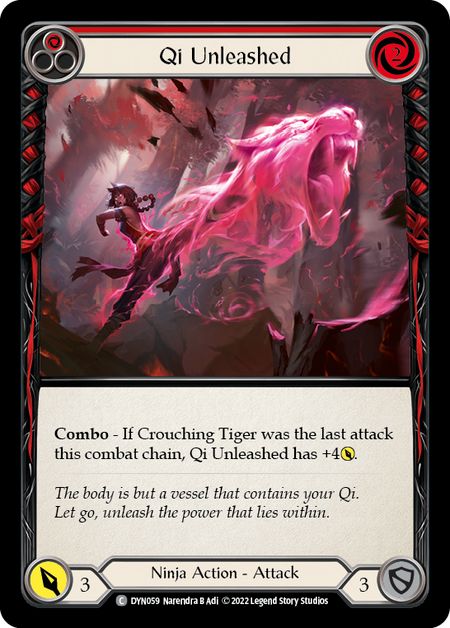 DYN059 - Qi Unleashed (Red) - Common - Regular