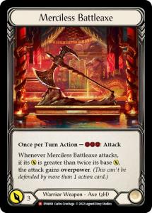 DYN068 - Merciless Battleaxe - Majestic - Rainbow Foil