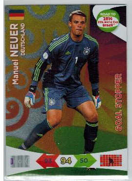 Goal Stoppers, 2013-14 Adrenalyn Road to the World Cup, Manuel Neuer