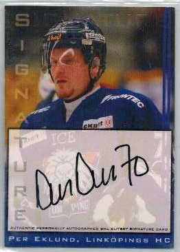 2002-03 SHL Signatures s.2 #15 Per Eklund Linköping HC