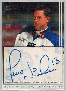 2002-03 SHL Signatures s.2 #18 Jens Nielsen Leksands IF