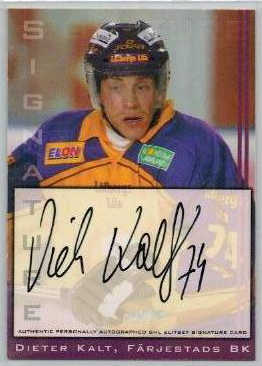 2002-03 SHL Signatures s.2 #25 Dieter Kalt Färjestads BK