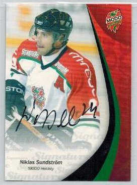 2006-07 SHL Signatures s.2 #16 Niklas Sundström, Modo Hockey