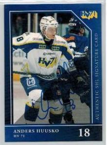 2005-06 SHL Signatures s.1 #09 Anders Huusko, HV 71
