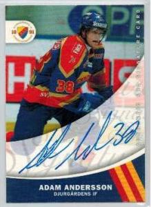 2005-06 SHL Signatures s.2 #03 Adam Andersson, Djurgårdens IF