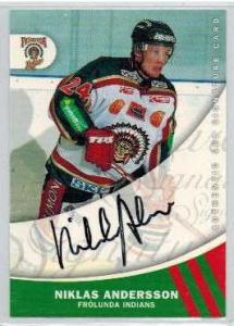 2005-06 SHL Signatures s.2 #05 Niklas Andersson, Frölunda Indians