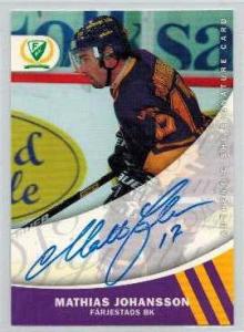 2005-06 SHL Signatures s.2 #08 Mathias Johansson, Färjestads BK