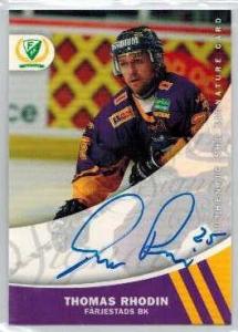 2005-06 SHL Signatures s.2 #10 Thomas Rhodin, Färjestads BK