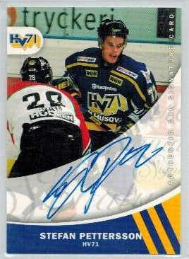 2005-06 SHL Signatures s.2 #13 Stefan Pettersson, HV 71